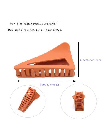 LAKYTION 6Pcs Medium Hair Clips for Women - Nonslip French Hair Claw Clips for Thin/Medium Thick Hair - Stylish Triangle Hair Claws with Strong Hold - Buy Online on GoSupps.com