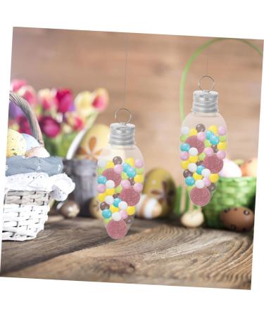 Yardenfun 20pcs Small Light Bulb Candy Bottle Juice Bottles DIY Candy Bottle with Cover Ornament Banquet - Buy Online on GoSupps.com