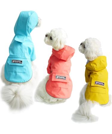 BPS Waterproof Rain Jacket for Dogs - Hooded Lightweight & Durable 100% Polyester - Small Medium & Large Size - Perfect Pet Protection (S Red) - Buy Online on GoSupps.com