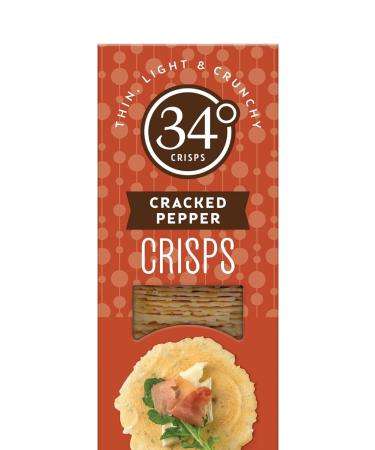 34 Degrees Crisps Variety Pack - Original, Cracked Pepper, Rosemary Flavors | Thin & Crunchy Crackers - 4 Pack (4.5oz each) - Buy Online on GoSupps.com