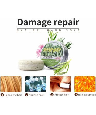 Rosemary Soap for Hair GrowthSolid Cleansing Bar Shampoo Soap Moisturizing unscented solid rosemary shampoo bar for dry damaged - Buy Online on GoSupps.com