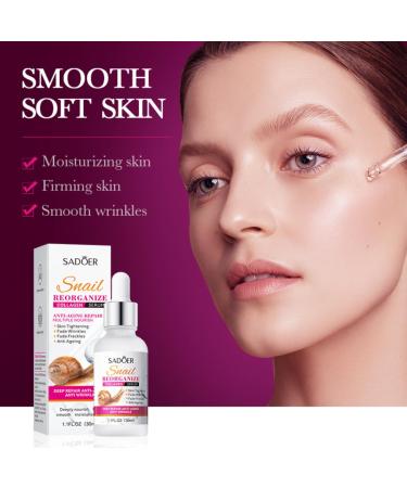 Snail Recombination Collagen Serum | Hydrating Niacinamide & Hyaluronic Essence for Dark Spot & Wrinkle Care (1PCS - Buy Online on GoSupps.com