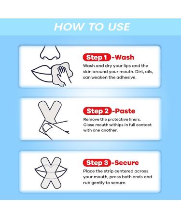 Gelanori Mouth Tape 90 Count Sleep Strips - Advanced Gentle Nose Breathing Support (90 pcs) - Buy Online on GoSupps.com