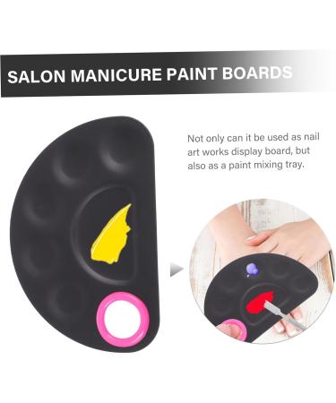 Beaupretty 1 Set Palette Manicure Paint Trays Nail Paint Display Boards Manicure Display Boards Salon Manicure Paint Boards Nail Paint Mixing Boards Stainless Steel Nail Polish Make up 15X10X0.5CM Silver - Buy Online on GoSupps.com
