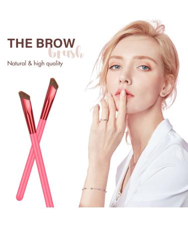 2Pcs 4D Hair Stroke Brow Stamp Eyebrow Brush Set for Women | Professional Multi-Function Makeup Tool - Buy Online on GoSupps.com