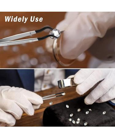 Echwave 3 Non-marking Silicone Tweezers Rubber Bent Ends Flat Tweezers Laboratory Tweezers - Buy Online on GoSupps.com