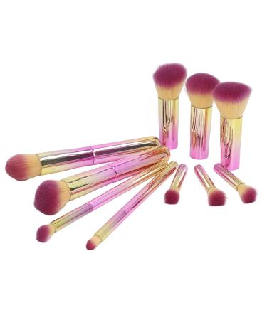 Zetiling 10PCS Makeup Brush Set - Portable Eyebrow Eyeshadow Powder & Concealer Brushes for Flawless Makeup Application - Buy Online on GoSupps.com