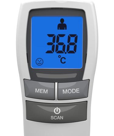 Salter TE-250-EU No Touch Infrared Thermometer - Forehead & Object Mode, Night Mode, Fever Alarm - 30 Memory Recall - Backlit Display - Instant & Accurate - for Babies/Adults - Buy Online on GoSupps.com