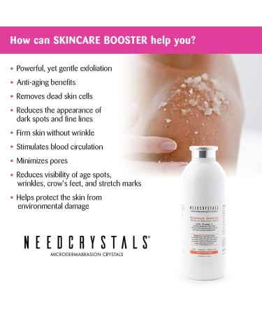 Needcrystals Microdermabrasion Crystals - Natural Facial Peeling with Vitamin C for Dry Skin Wrinkle Reduction & Brightening (227g) - Buy Online on GoSupps.com