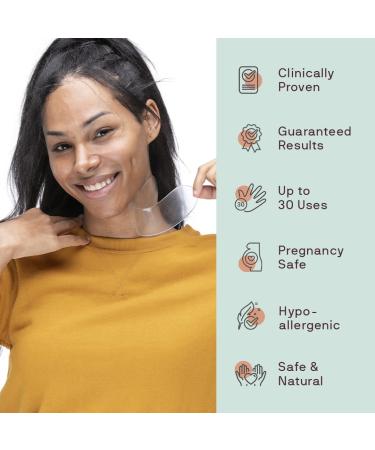 Dermaclara Neck Wrinkle Patch - Silicone Fusion Treatment for Neck Wrinkles - Anti-Wrinkle Patches for Fine Lines - Pregnancy Safe SkinCare - Reusable up to 30x - Buy Online on GoSupps.com