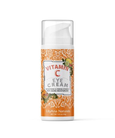 LilyAna Naturals Vitamin C Eye Cream - Brightening & Anti-Aging Benefits for Dark Circles - 1oz - Buy Online on GoSupps.com