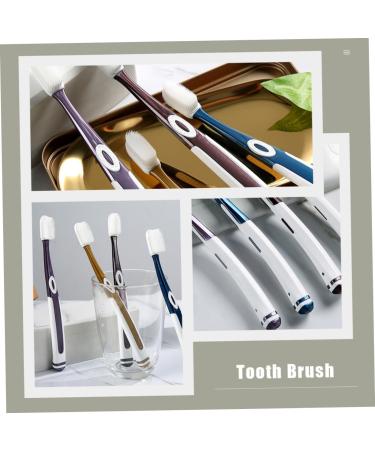 Shop Minkissy 4-Piece Nano Toothbrush Set - Soft Bristle Automatic Child & Adult Dental Tools | Gentle Silk & TPU Cleaning - Buy Online on GoSupps.com