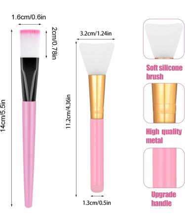 Molain Mask Brush Face Applicator Silicone Skincare Lotion Cream Fan Tools Cosmetic Spatula Brushes Applying Set Makeup Aesthetic Facials Esthetician Body Skin Self Care Products for Girls (5 PCS) - Buy Online on GoSupps.com