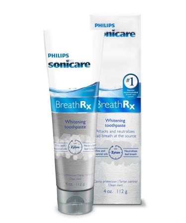 Philips Sonicare BreathRx Whitening Toothpaste  Mint  4 Oz 4 Ounce (Pack of 1)