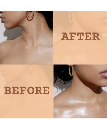 Luxurious Face & Body Shimmer Infused with Shea Butter, Marula Oil, Jojoba Oil, and Vitamin C for Healthy Glowing Skin | Waterproof Moisturizing Formula | Glistening Bronze | 3 fl oz - Buy Online on GoSupps.com