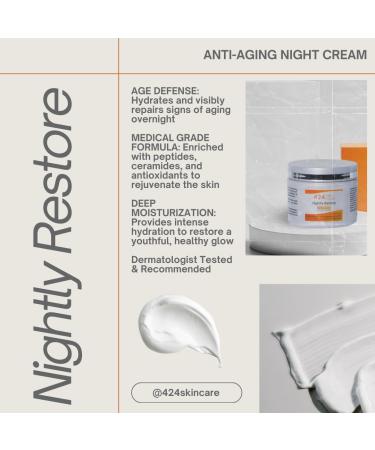Nightly Restore Anti-Aging Night Cream - Dermatologist Approved Clinically Proven 2.1 fl oz | Shop Internationally - Buy Online on GoSupps.com