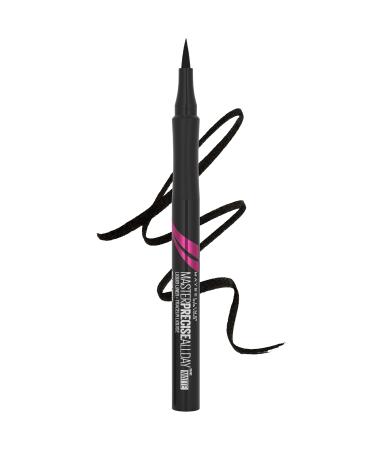 Maybelline Eyestudio Master Precise All Day Waterproof Liquid Eyeliner Makeup  Matte Black  1 Count Matte Black 0.034 Ounce (Pack of 1)
