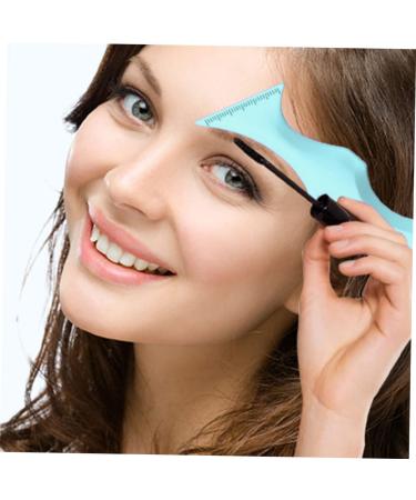 Luxshiny Silicone Beauty Ruler Travel Mascara Multi Tool Lash Applicator Silicone Eyeliner Aid Lipstick Wearing Aids Lipstick Drawing Aid Blue Eyeshadow Aids Lipstick Makeup Tool Portable 15X4.15CM Blue - Buy Online on GoSupps.com