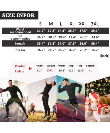 SILKWORLD Men's Compression Pants 3 Pack with Pockets - Cool Dry Gym Leggings Running Tights - C2 Fleece Lined - Black, Grey, Navy Blue - Medium - Buy Online on GoSupps.com