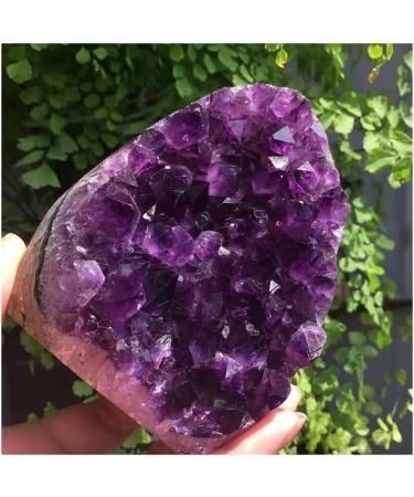 Jukuckv Natural Amethyst Cluster - Spiritual Healing Crystal - Home Decoration - Artisan Ornaments (900-1000G) - Buy Online on GoSupps.com