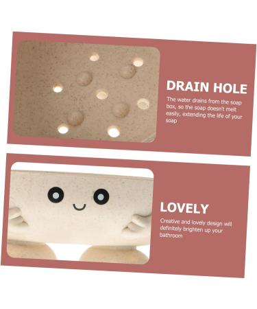 Ciieeo 3 Pcs Straw Cartoon Soap Box Sink Soap Plate Child Soap Dish Jewelweed Soap Cartoon Soap Dish Soap Case Liquid Bottle Wooden Sink Soap Holder Sink Sponge Pp Container Multifunction - Buy Online on GoSupps.com