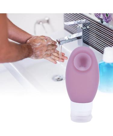 Travel Squeeze Bottle - Innovative Travel Bottle with Suction Cup Portable Silicone Cosmetic Storage Bottle for Outdoor (Purple) - Buy Online on GoSupps.com