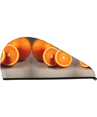 Orange Coral Velvet Hair Drying Cap with Buttons - Anti-Frizz for Curly Long & Thick Hair | Shop Internationally - Buy Online on GoSupps.com