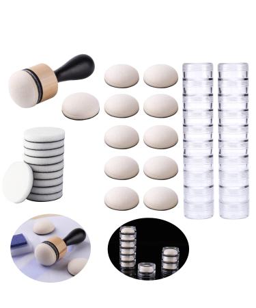 BAOFALI Mini Ink Blending Tool,with Foams Replacement Refill Foam Tool for Foams Scrapbooking Painting Drawing Art Supplies Handle Ink Tools Embossing Stencils 43 Pcs / Set (A)
