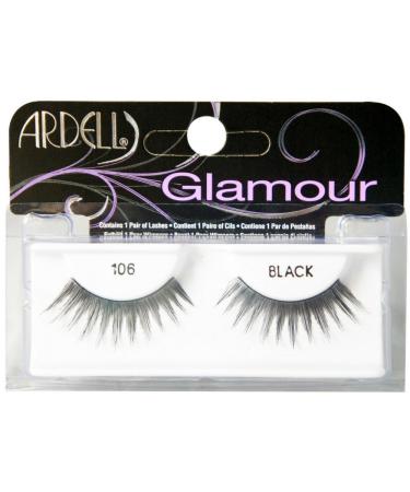 Ardell Glamour Eye Lashes Black 106 1 ea (Pack of 4)