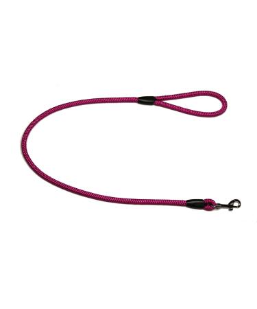 Leash - Rope leash with hand loop Basic 10mm 27 colours 7 lengths (1.00 m pink) 1.00 m pink