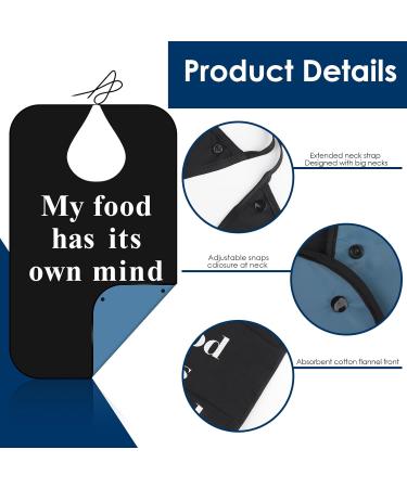 Washable Reusable Adult Bib for Elderly | Funny Waterproof Clothing Protector with Food Crumb Catcher | Personalized Senior Bib for Men & Women - Buy Online on GoSupps.com