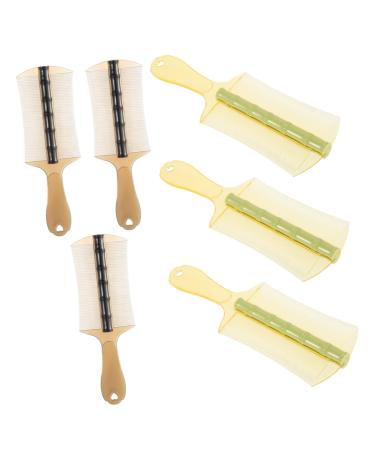 Peignes Antipelliculaires En Plastique pais Double Face Lot De 6 Dents Fines Manche Ergonomique Pour Chiens Chats Gar on Et Filles Toilettage Et limination Des Pellicules