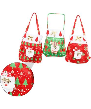 PLAFOPE Santa Present 3pcs Christmas Candy Bag Candy Bags Packaging Ornament Bag Candy Wrapping Bag Backpack Decorate - Buy Online on GoSupps.com