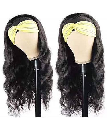 16-Inch Body Wave Headband Wig | Glueless Human Hair for Black Women - 150% Density - Buy Online on GoSupps.com