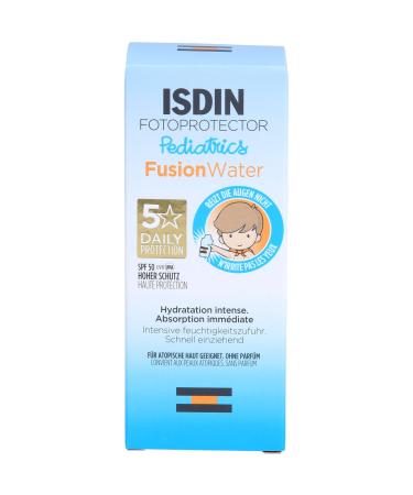 Isdin FusionWater Children's Face Sunscreen SPF50 Fotoprotector Pediatrics 50ml