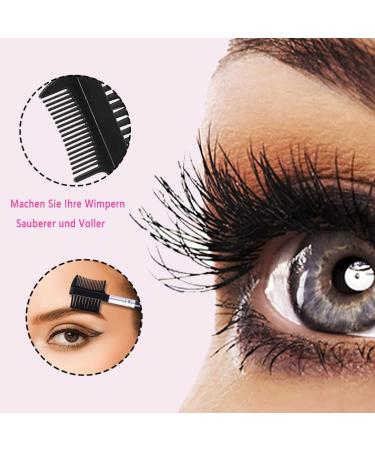 Duo Eyebrow Brush and Comb Eyelash Comb Brush Eyebrow Brush Angled Eyebrow Brush (Pink) - Buy Online on GoSupps.com