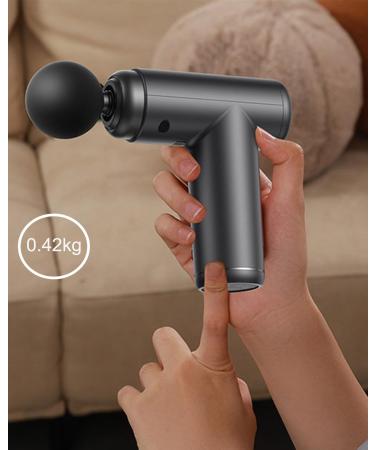Mini Electric Massage Gun - 3200 RPM Hand Massager for Neck Shoulder & Back Relief | Portable Pain Relief & Muscle Relaxation - Buy Online on GoSupps.com
