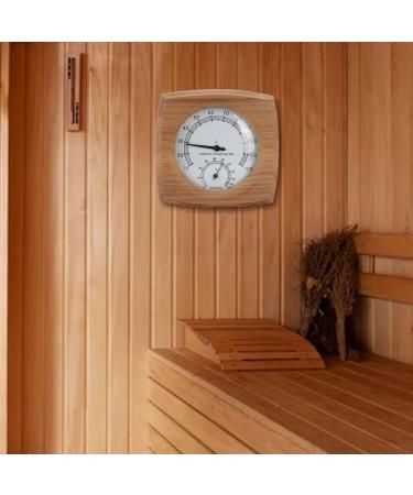 Luxylei 2-in-1 Wooden Thermo-Hygrometer | Digital Sauna Room Thermometer & Humidity Meter | Premium Sauna Accessories - Buy Online on GoSupps.com