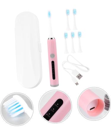 Minkissy Adult Electric Toothbrush Set - 2 Pink Soft Bristle Toothbrushes for Adults & Kids - USB Rechargeable Practical & Comfortable for Everyday Use - Buy Online on GoSupps.com