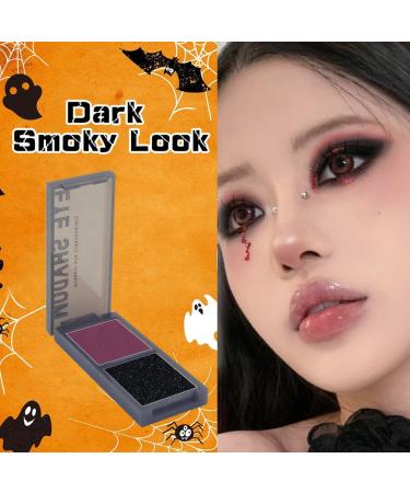 MAOYING Red black eyeshadow palette smokey eyeshadow vampire blood red eyeshadow Halloween black eye makeup long lasting waterproof eyeshadow palette - Buy Online on GoSupps.com