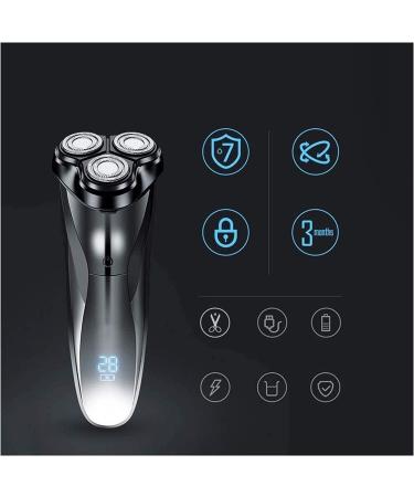 Buy 3D Rechargeable Waterproof Electric Razor for Men | Wet & Dry Rotary Shaver with Pop-up Trimmer | LED Display & 150 Mins Battery Life - Buy Online on GoSupps.com