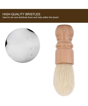 Pure Bristle Razor Brush for Men | Wooden Handle Beard Brush for Facial Cleaning | Perfect for Salon Gifts & Travel - Buy Online on GoSupps.com