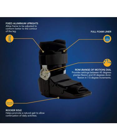 Buy United Ortho 12217 Range of Motion Ankle Walking Boot - Large Black | International Shipping Available - Buy Online on GoSupps.com
