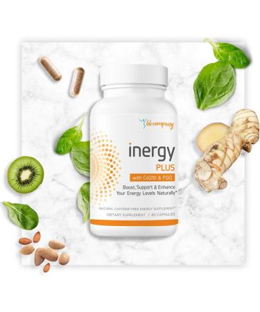 BB Company InergyPLUS | Energy Vitamins for Women Fatigue Natural Energy Supplements for Focus | Vitamin B12 Folic Acid Rhodiola Rosea Cordyceps CoQ10 Caffeine Free | Packaging Vary | 60 Ct Unflavored 60 Count (Pack of 1)