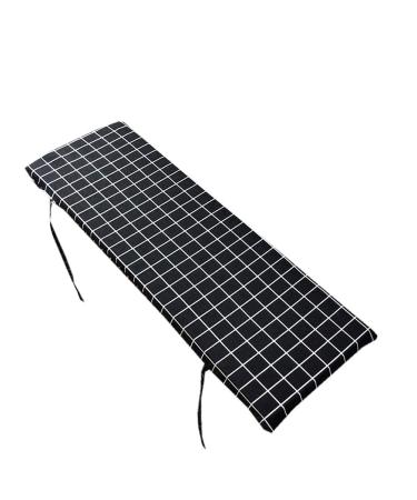 Comfortable Long Bench Cushion Pad Rectangle Long Stool Mat 2 or 3 Seater Not-Slip Settee Cushion with Ties for Patio Furniture Swing Chair