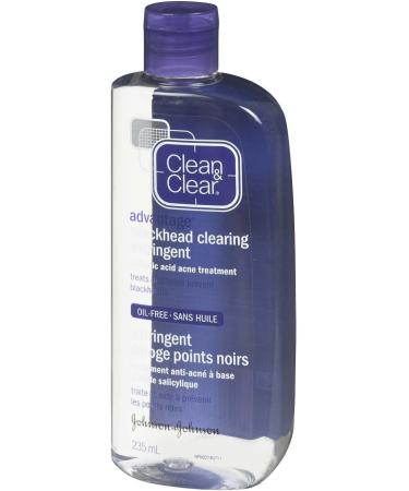 Clean & Clear Advantage Blackhead Clearing Astringent with Salicylic Acid Acne Treatment Oil-free 235mL Astringent - Black Head - Buy Online on GoSupps.com