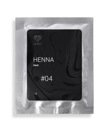 LOVELY Henna Eyebrow Tint | Eyebrow Color | Eyelash Tint | by Lovely | Shade: Black Morion 1 g