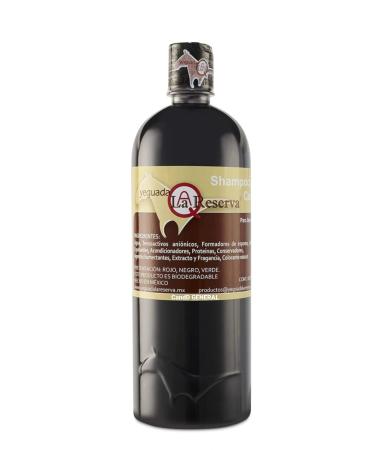 Yeguada La Reserva Shampoo de Caballo Negro para Cabello Fuerte Sano y Hermoso (botella de 1 litro color oscuro)