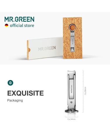 MR.GREEN Collapsible Nail Clippers with Nail Files - Portable Stainless Steel Manicure Tool (Eco-Packaging) - Buy Online on GoSupps.com