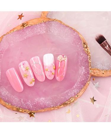 Nail Art Palette Nail Art Painting Gel Palette Resin Nail Art Palette Display Cosmetic Mixing Manicure Tool Pink - Buy Online on GoSupps.com